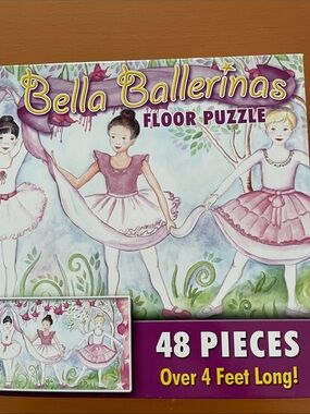 Floor Puzzle - Pink Ballerina Design